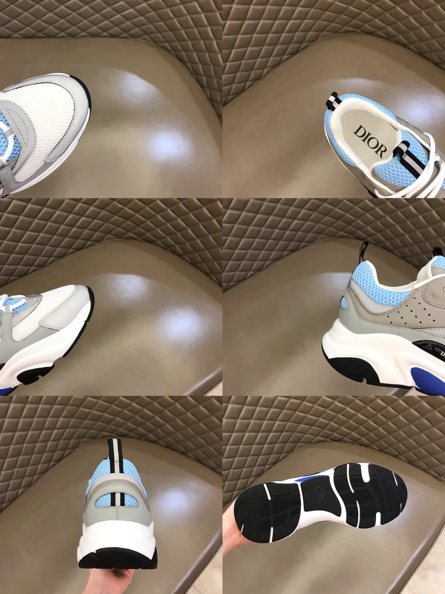Factory price: 480💰 ◾️▫️Dior D®️ x 🆕 (high version) B22 men's jogging fashion sneakers, this single product draws inspiration from retro jogging shoes. It adopts a thick low-top design, with an upper made of black cow leather and mesh fabric, and a black and white engraved rubber sole. Black mesh fabric tongue and heel counters complement black laces, with an embossed "Di~r" logo embellishment on the side. These sneakers can be mixed and matched with a classic suit for a sporty chic look! Size: 39-45 (38, 46 can be customized)
